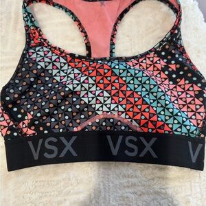 VSX Sports Bra Small Multicolor The Player by Victoria's Secret Racerback Size S